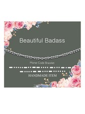 Inspirational Gifts for Women, Funny Gifts Bff Bracelets for Women, Sterling Sil