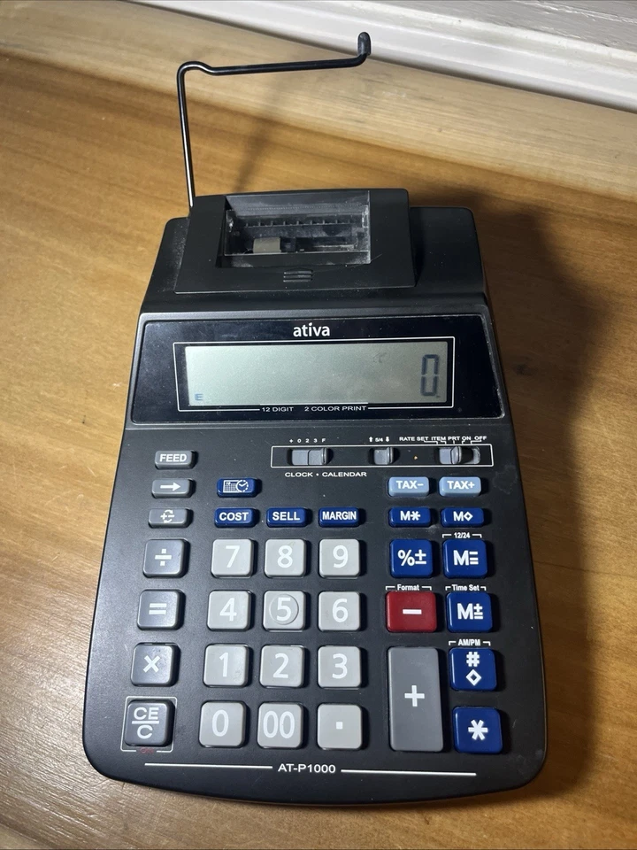 Ativa AT-P4000 Heavy-Duty Printing Calculator USED - Image 2 of 3