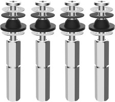 4 PCS Universal Toilet Seat Bolts Kit, Heavy Duty Stainless Steel Toilet Bolts w