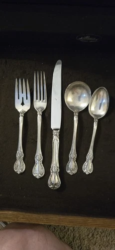 OLD Master by TOWLE Sterling Silver 5 Piece Setting Flatware Silverware Vintage