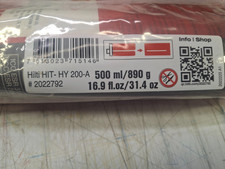  11  Tubes of Hilti Hibrid Chemical Adhesive HIT-HY 200-A  500ml 16 Fl Oz