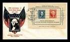 US COVER CIPEX SOUVENIR SHEET FDC SCOTT 948 GEORGE WASHINGTON CROSBY PHOTO