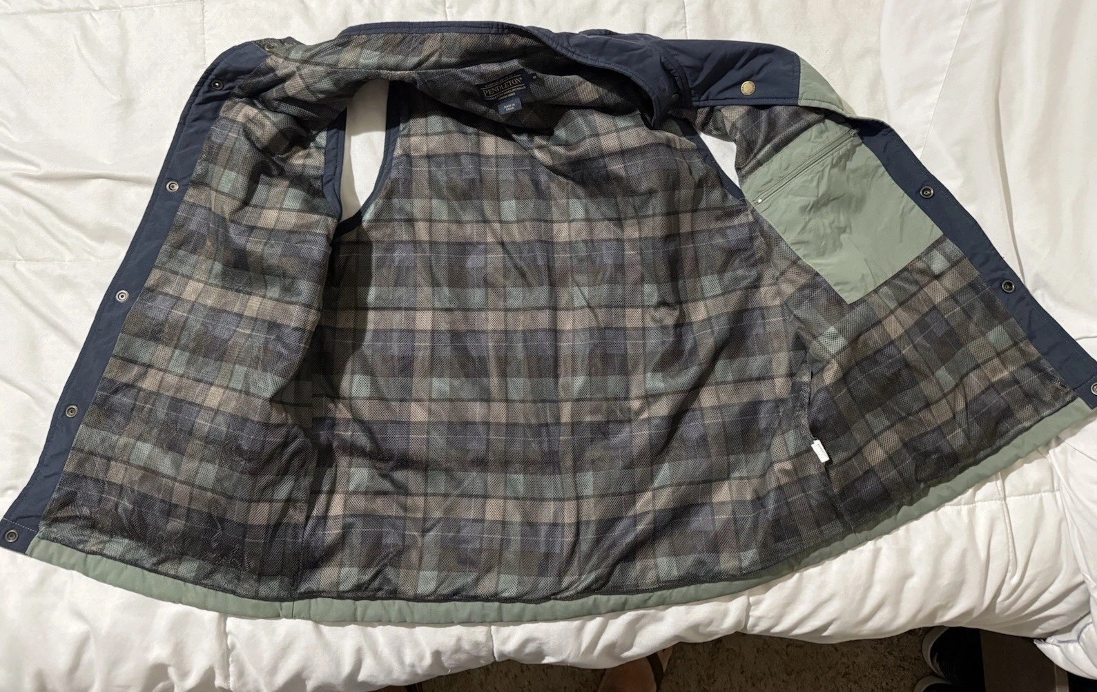 PENDLETON "SURF PENDLETON" VEST MENS MEDIUM  BLUE… - image 2