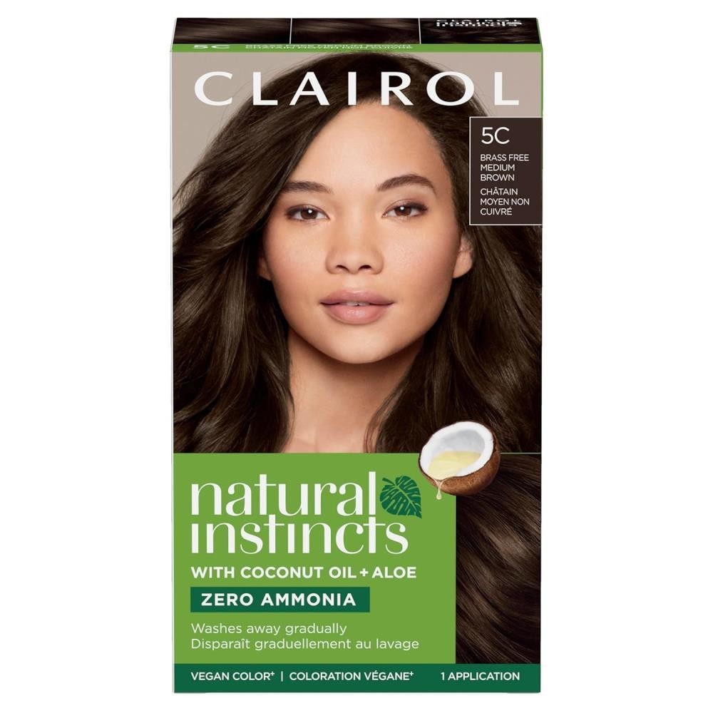 6-Clairol Natural Instincts Semi-Permanent Hair Dye, 5C Bras