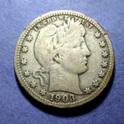 1903-S Barber Quarter  VG+