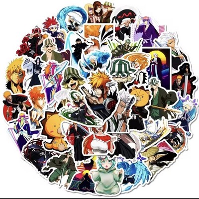 50x Bleach Sticker Anime Manga Aufkleber Ichigo Kurosaki Stickerbomb Geschenk 