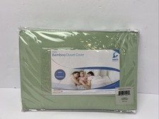 Hotel Sheets Direct 100 Bamboo Duvet Cover 3 Pc Set, Light Green Full