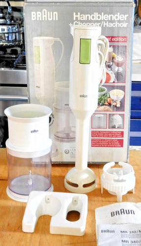 Braun Hand Blender & Chopper MR 380 Gourmet Edition Immersion w/ Cream Whipper