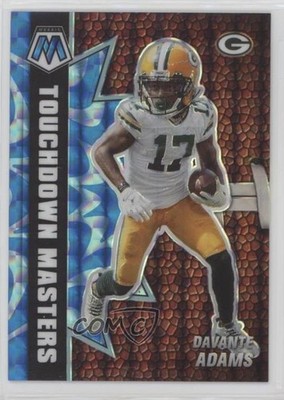 2021 Panini Mosaic Touchdown Masters Reactive Blue Prizm /99 Davante Adams 00em