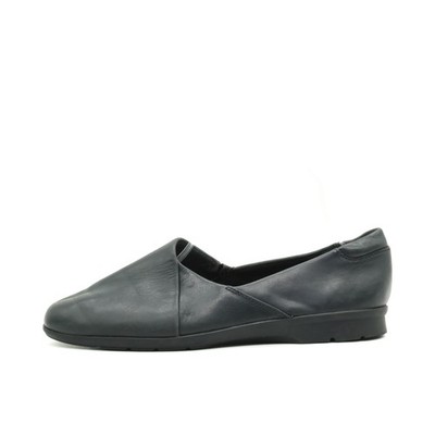 Clarks Damen Flacher Schuh EU 39 Unstructured Schwarz Leder Atmungsaktiv Slip-On