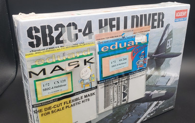 Academy 1/72 Curtiss SB2C-4 Helldiver Model Airplane Model Kit #12406 New!