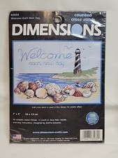 Dimensions Counted Cross Stitch Kit 65032 Welcome Each New Day Lighthouse Beach