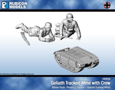 Rubicon Models German Goliath Tracked Mine with Crew 1/56 28mm German Axis