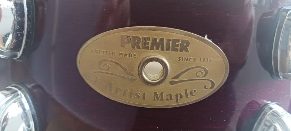 PREMIER ARTIST MAPLE SNARE 14 x 5.5" MAPLE Burgundy 8 Lug - Bild 1 von 4