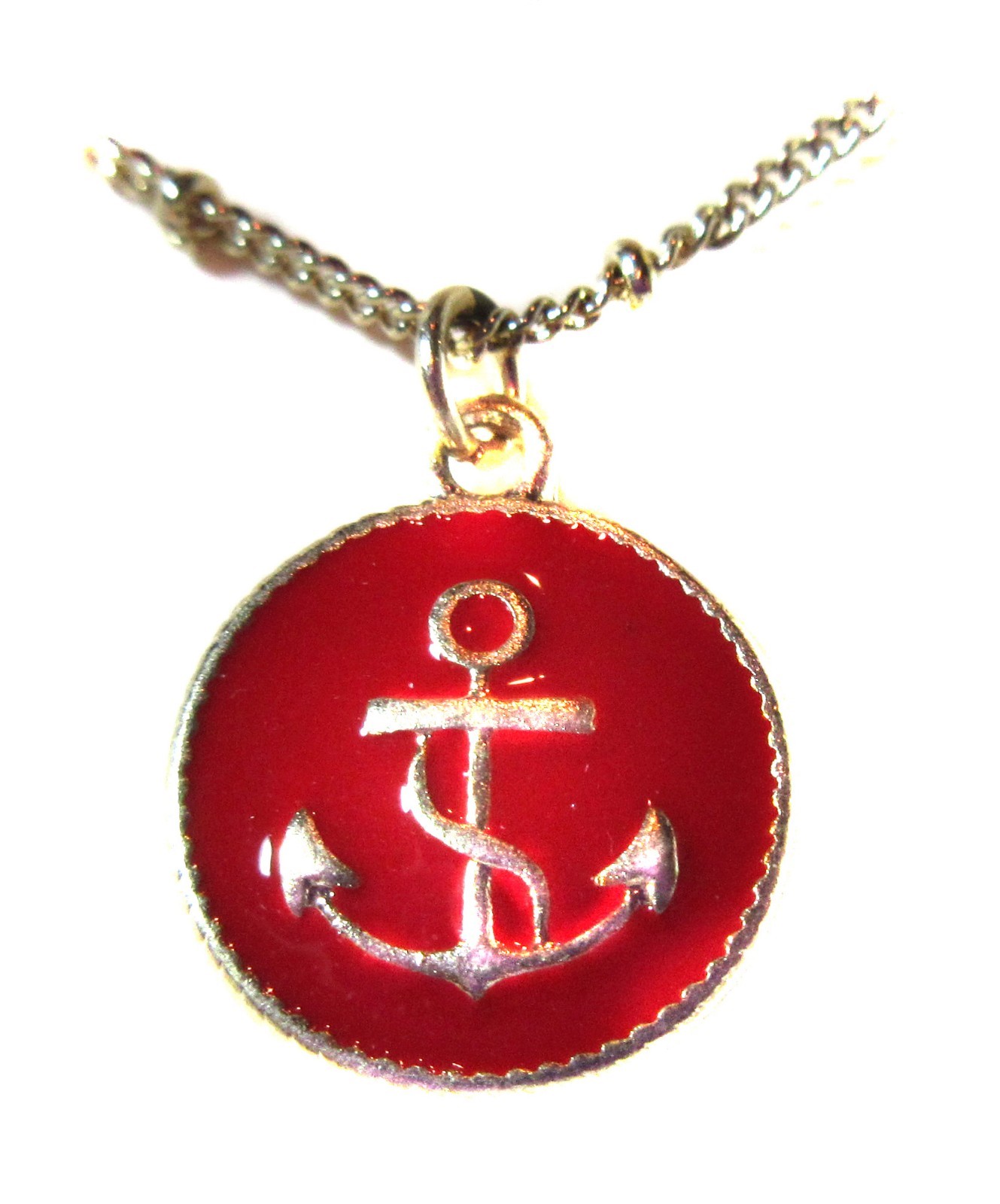 Fashion Nautical Pendant Anchor Choose Your Color Beaded Chain Two Inch Extender