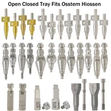 Dental Transfer Impression Coping Open Closed Tray lab Analog Fit Hiossen Osstem
