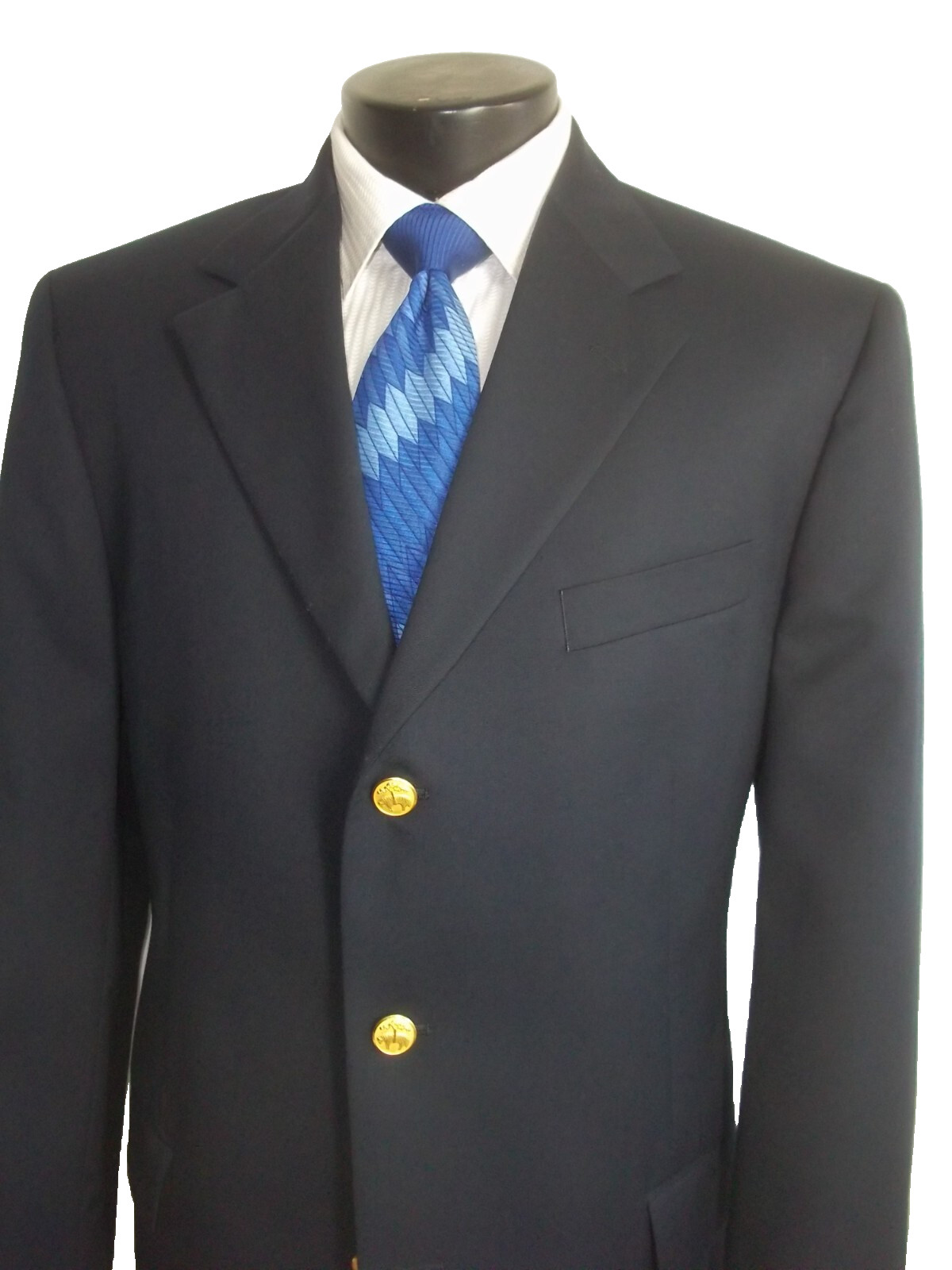 # Brooks Brothers solid navy blue 3button center … - image 4