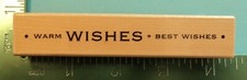 Hero Arts WARM WISHES BEST WISHES Rubber Stamp F4402