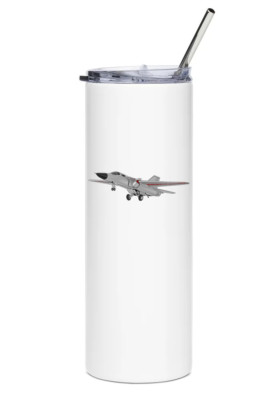 General Dynamics F-111 Aardvark Stainless Steel Water Tumbler with straw - 20oz.