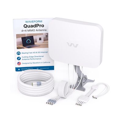 QuadPro Kit + 40  Total Cable Bundle | 4x4 MIMO Panel Kit for 4G/5G Router
