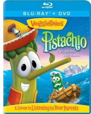 VEGGIETALES PISTACHIO New Sealed Blu-ray + DVD Veggie Tales