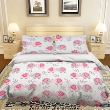 3D Pattern Elephant Round Love Quilt Cover Set Duvet Cover Bedding Pillowcases