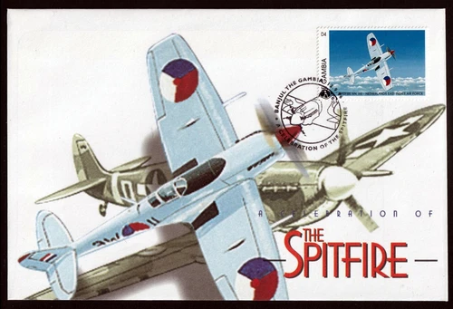 WW2 Spitfire fighter aircraft in Royal Netherlands markings fdc cover