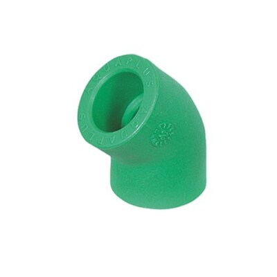 Aqua-Plus - PPR Rohr 45° Winkel Kunststoff Schweißsystem Fusiotherm 20-40mm