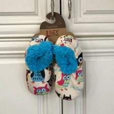 🦉 NWT Lazy One kids Owl Yours slippers