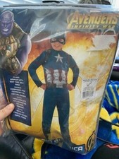 Marvel Avengers Infinity War Boys Captain America Costume Size Medium New