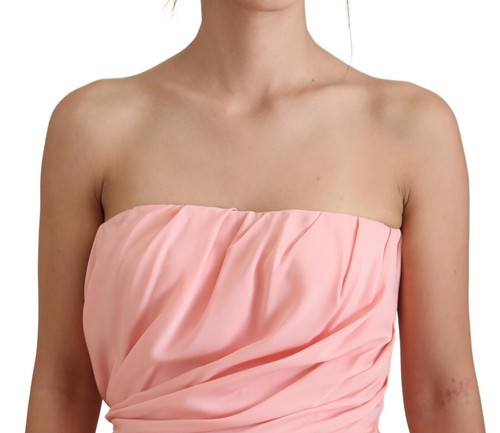 DOLCE & GABBANA Dress Pink Silk Stretch Strapless Sheath IT40/US6/S RRP 2780usd - Picture 4 of 8