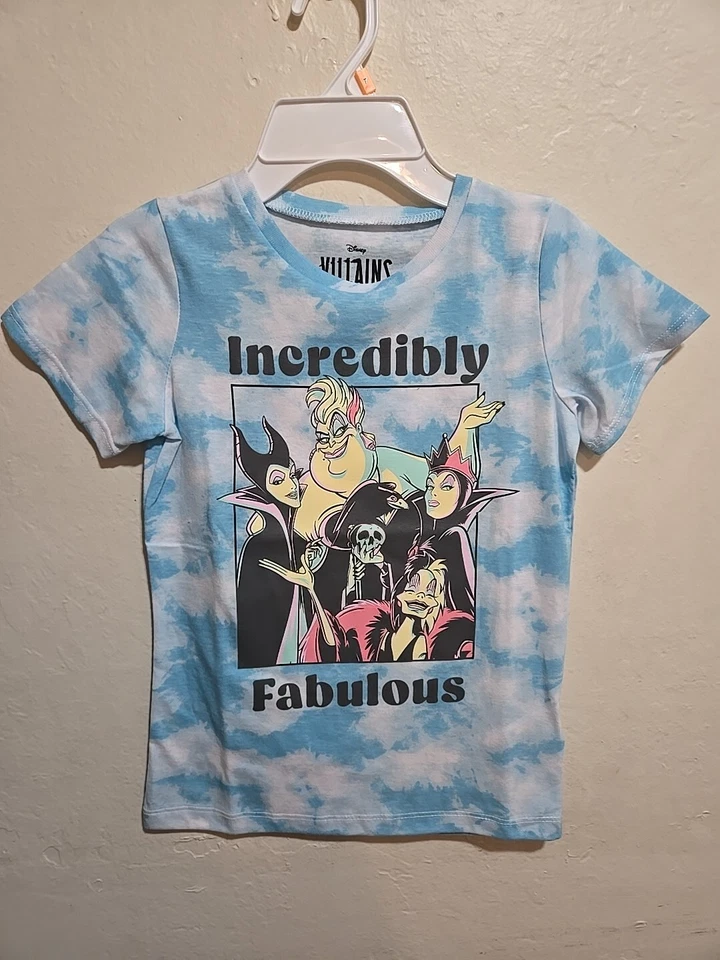 Kid Disney Villains Tee Shirt Fabulous Carter's Kid Size 7 - Image 2 of 4