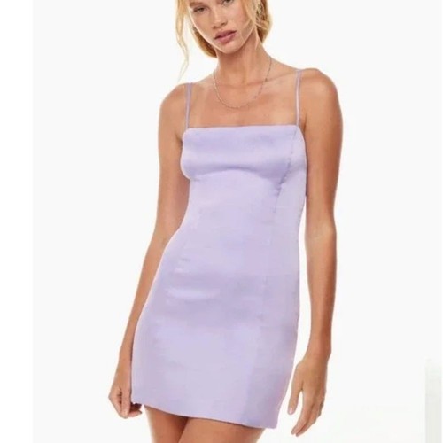 LN Aritzia Sunday Best Pink Shimmer Satin Mini Dress - 2 - Picture 15 of 16