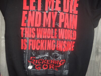 Sickening Gore Sweatshirt Death Metal Exhumed Repulsion Torsofuck Gorguts