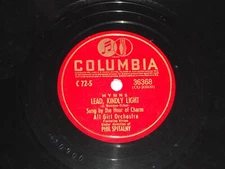 HOUR OF CHARM-Lead, Kindly Light (1946) COLUMBIA 10" Shellac Single