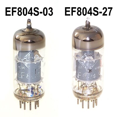 Paar Telefunken EF804S / Metrix geprüft / tested /  Gut  /  Good  (B-03+27)