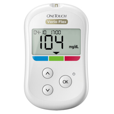 One Touch Verio Flex BZ-Messgerät mg/dl + 10 Teststreifen OVP v.med.Fachhändler 