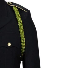 Army Shoulder Cord Military Police Green and Yellow