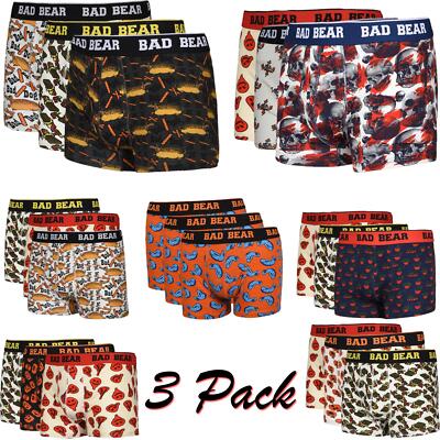 3er-Pack Herren Neuheit Boxershorts Unterwäsche Baumwolle Hosen Erwachsene Slip