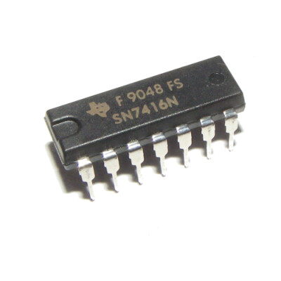 [5pcs] SN7416N HEX INVERTER BUFFERS/DRIVERS DIP14 Texas Instruments