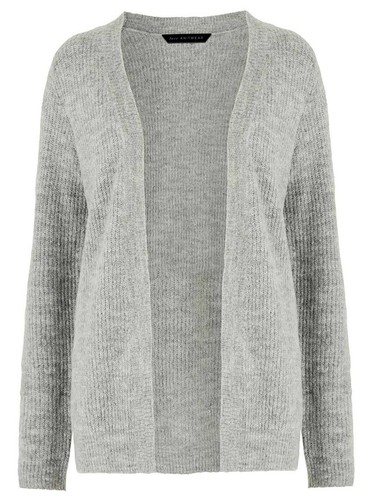 Ladies Textured Grey Cardigan by Bon 