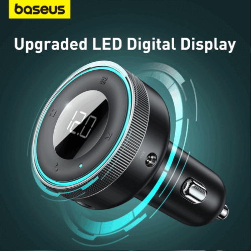 Baseus USB Car Charger Kit FM Transmitter Bluetooth 5.0 Radio MP3 Music Player - Picture 4 of 14