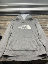 North Face Sweatshirt Womens Med Gray Pullover Fleece Cowl Neck Ladies