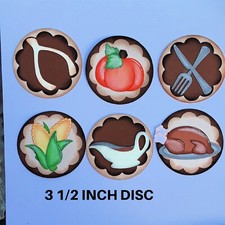 THANKSGIVING TOKEN SET premade paper piecing 3D die cut by Rhonda