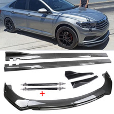 For Vw Jetta Mk5 Mk6 Mk7 Carbon Fiber Front Bumper Lip Spoiler Splitter Body
