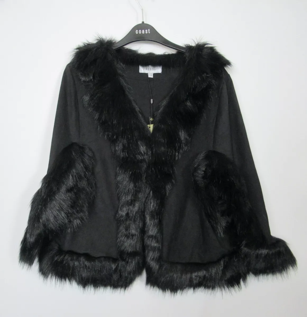 Coast amber faux fur best sale cape