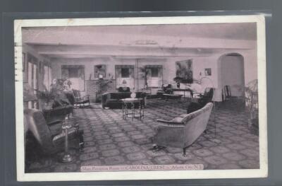 Atlantic City New Jersey Carolina Crest Hotel Main Reception Room POSTCARD *668