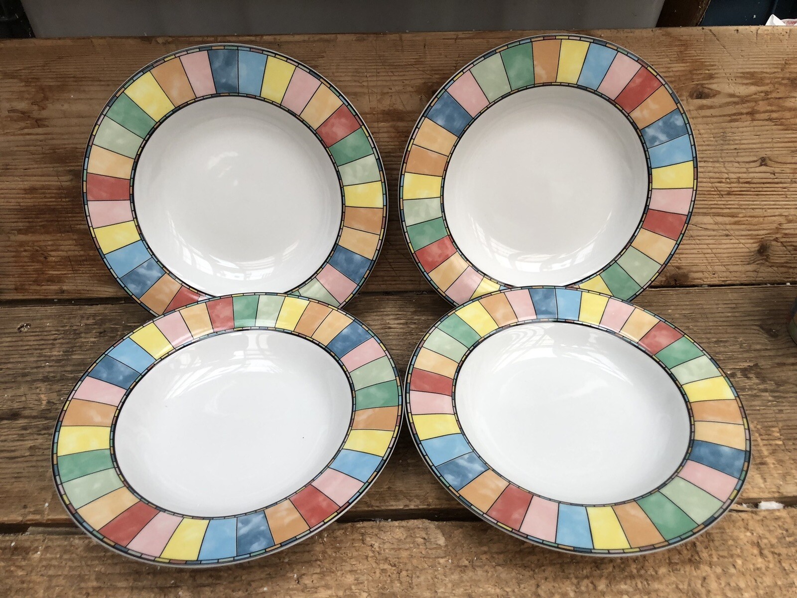 TTC by Topchoice Mardi Gras Dinner & Side Plates, Bowls Cups & Saucers