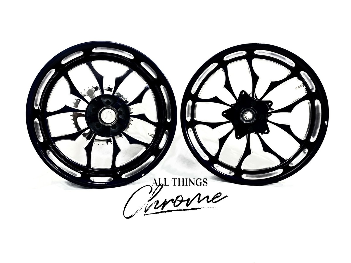 ZX-14 300 FAT TIRE BLACK CONTRAST RECLUSE WHEELS 2012-2020