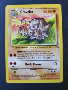 37/62 | Graveler | Fossil | Pokemon Card | NM - MINT